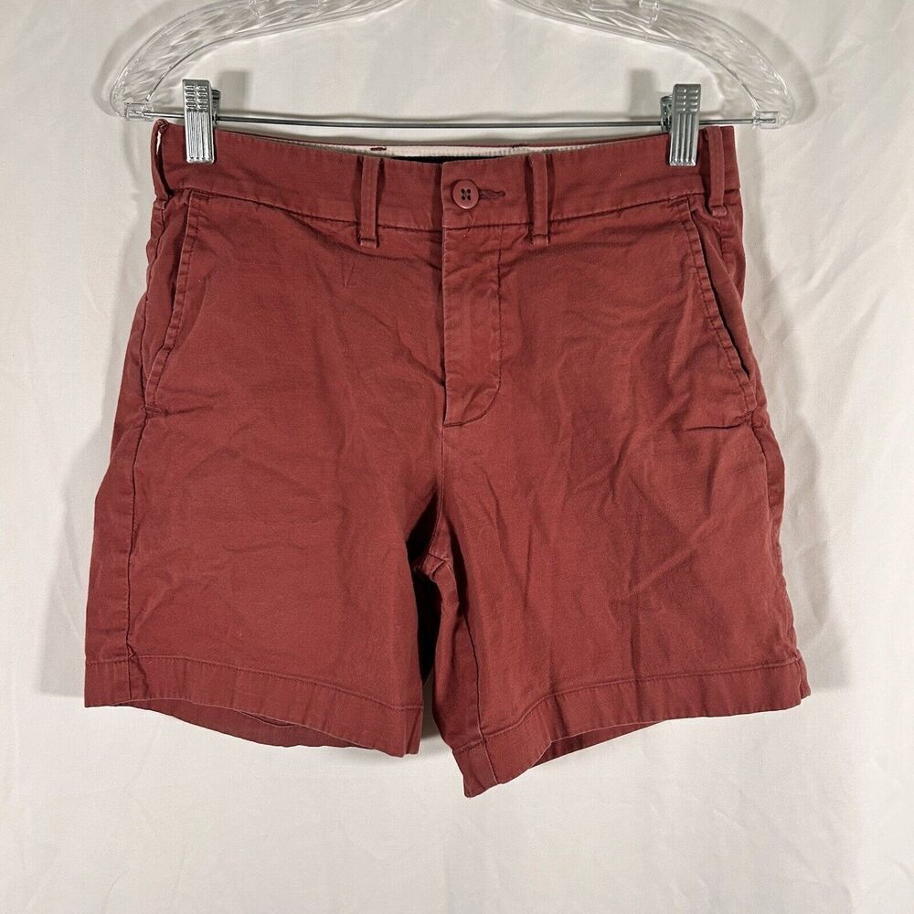 Abercrombie Fitch Shorts Women's 26 Red Button Zip Chino Pockets